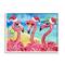 Stupell Industries Holiday Lights Flamingos Beach Framed Giclee Art